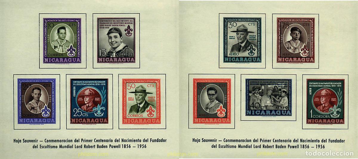 Selos: 41305 MNH NICARAGUA 1957 CENTENARIO DEL NACIMIENTO DE LORD BADEN-POWELL