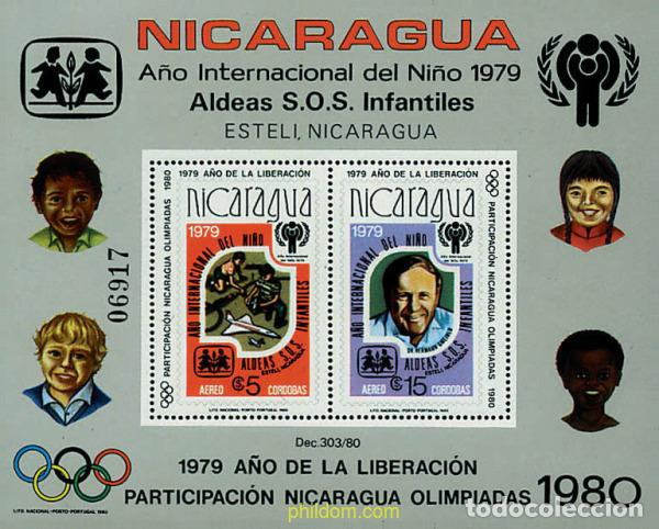Sellos: 56324 MNH NICARAGUA 1980 A&Ntilde;O INTERNACIONAL DEL NI&Ntilde;O