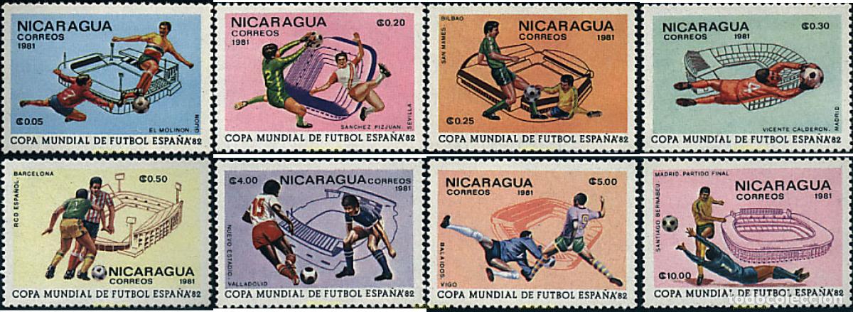 Sellos: 26975 MNH NICARAGUA 1981 COPA DEL MUNDO DE FUTBOL. ESPA&Ntilde;A-82