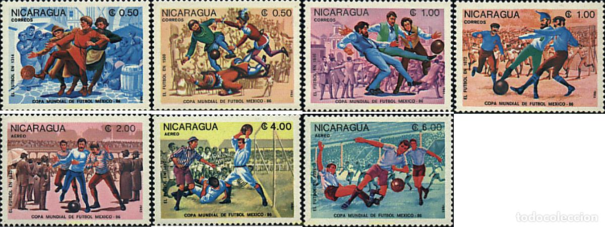 Selos: 26977 MNH NICARAGUA 1985 COPA DEL MUNDO DE FUTBOL. MEXICO-86