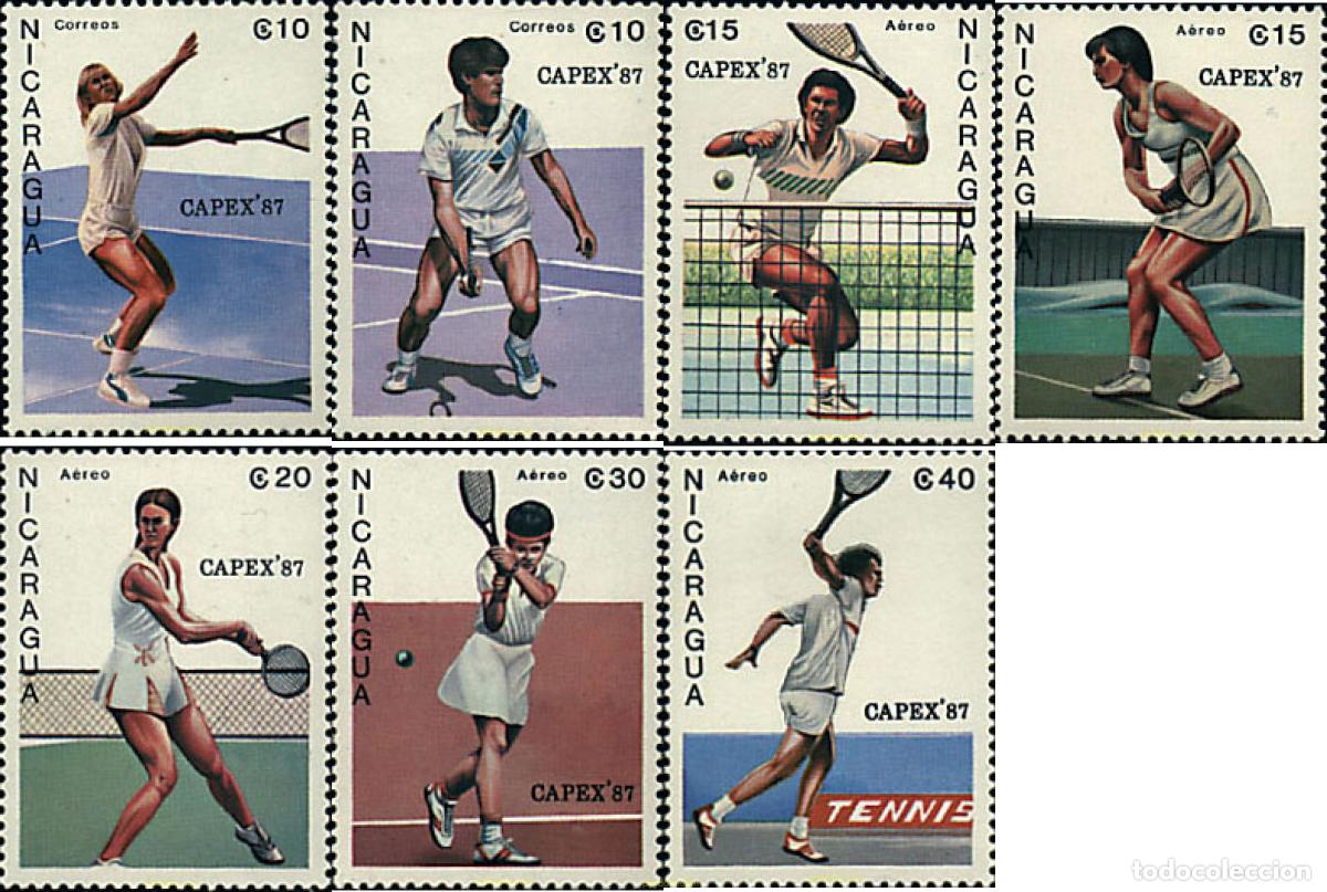 Selos: 68836 MNH NICARAGUA 1987 CAPEX 87. EXPOSICION FILATELICA INTERNACIONAL. TENIS