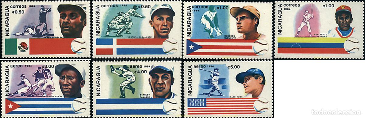 Selos: 69725 MNH NICARAGUA 1984 HISTORIA DEL BEISBOL