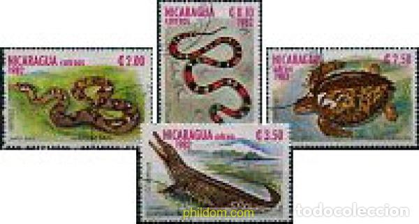 Stamps: 207471 USED NICARAGUA 1982 REPTILES