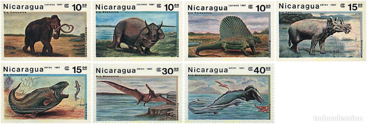 Stamps: 68834 MNH NICARAGUA 1987 FAUNA PREHISTORICA