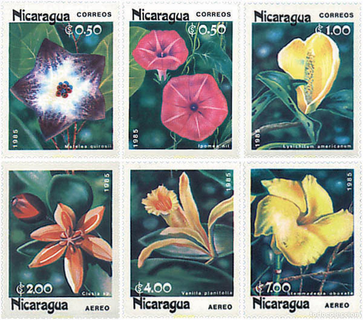 Sellos: 100089 MNH NICARAGUA 1985 FLORES REGIONALES