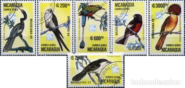 Briefmarken: 207312 USED NICARAGUA 1989 BRASILIANA 89. EXPOSICION FILATELICA EN RIO