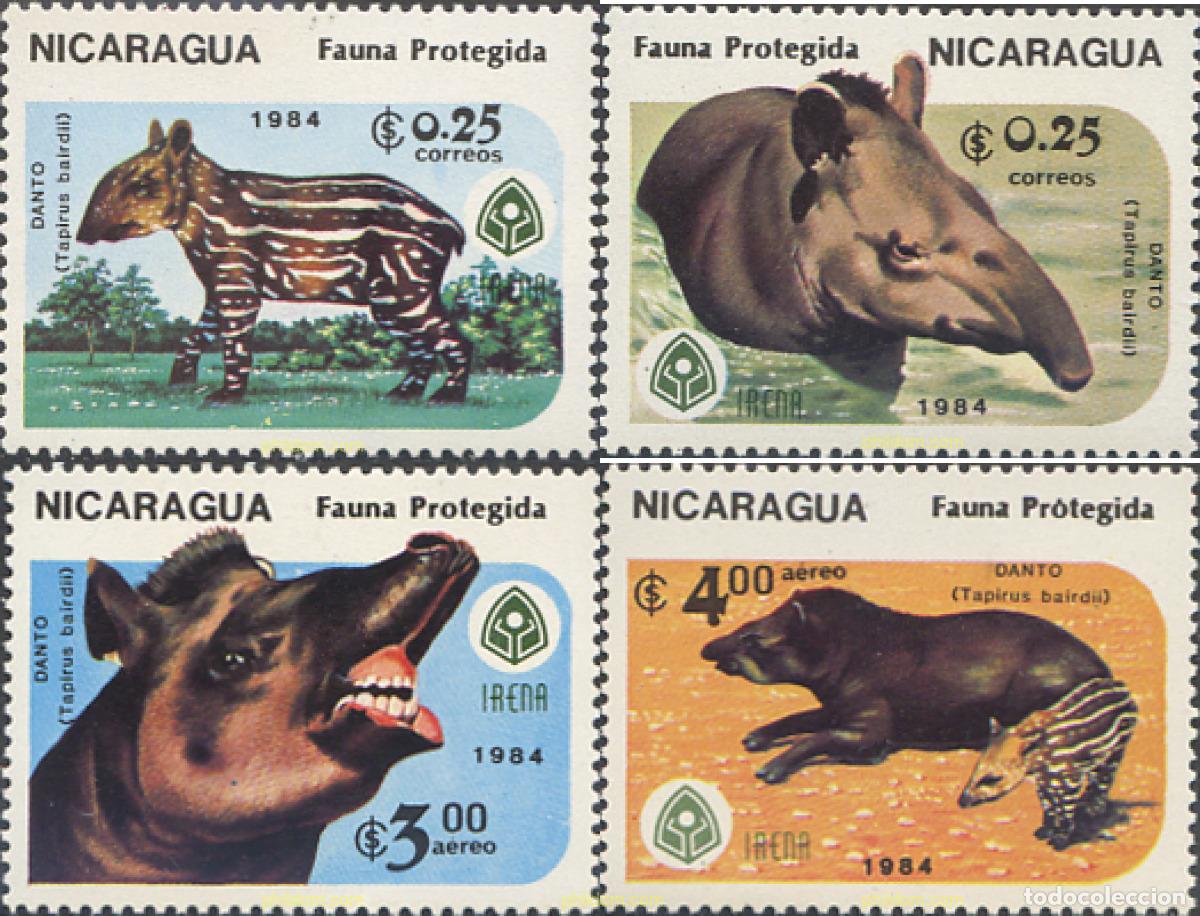 Sellos: 29265 MNH NICARAGUA 1984 FAUNA PROTEGIDA