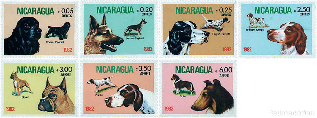 Francobolli: 49760 MNH NICARAGUA 1982 PERROS DE RAZA