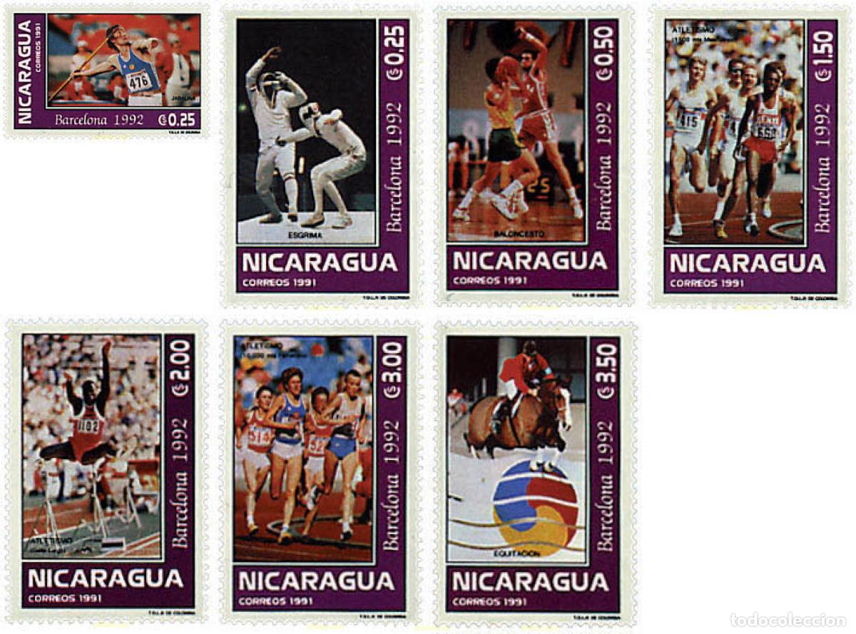 Sellos: 68448 MNH NICARAGUA 1992 25 JUEGOS OLIMPICOS VERANO BARCELONA 1992