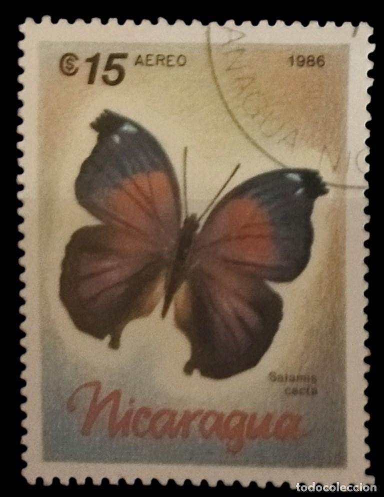 Francobolli: NICARAGUA 1982 Mariposas. USADO.