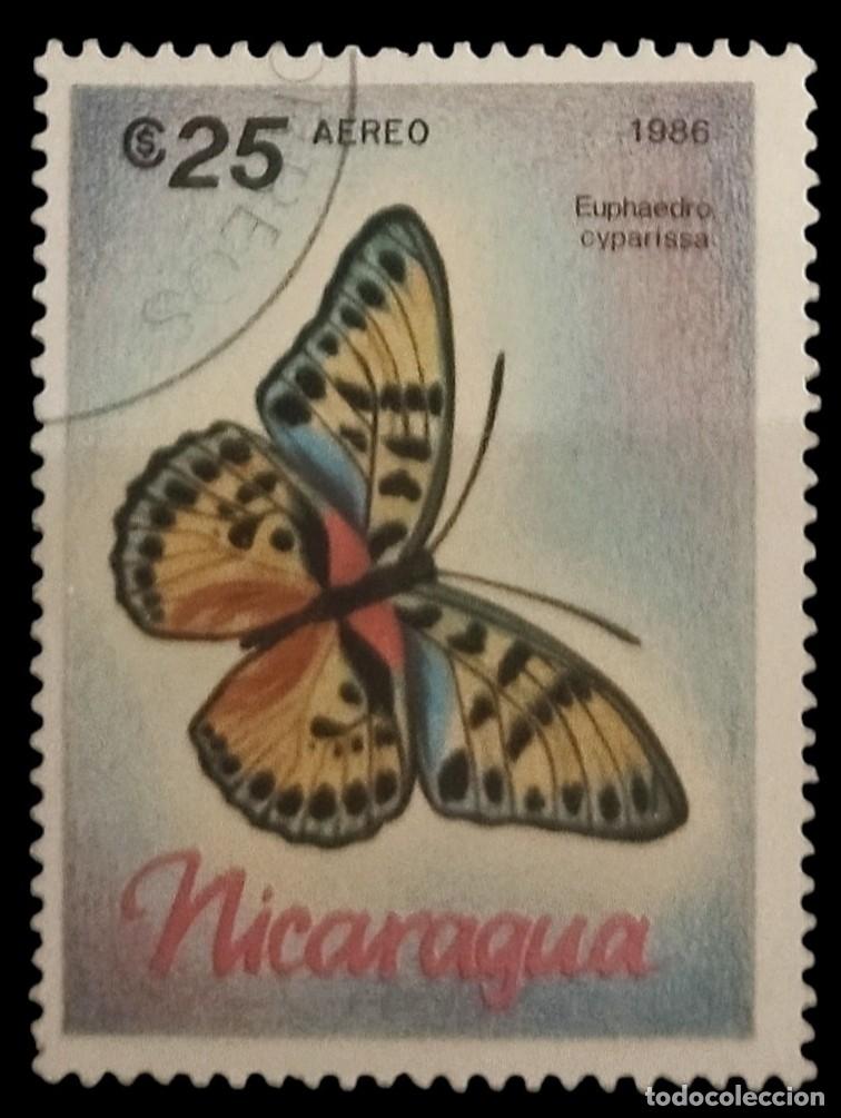 Francobolli: NICARAGUA 1982 Mariposas. USADO.