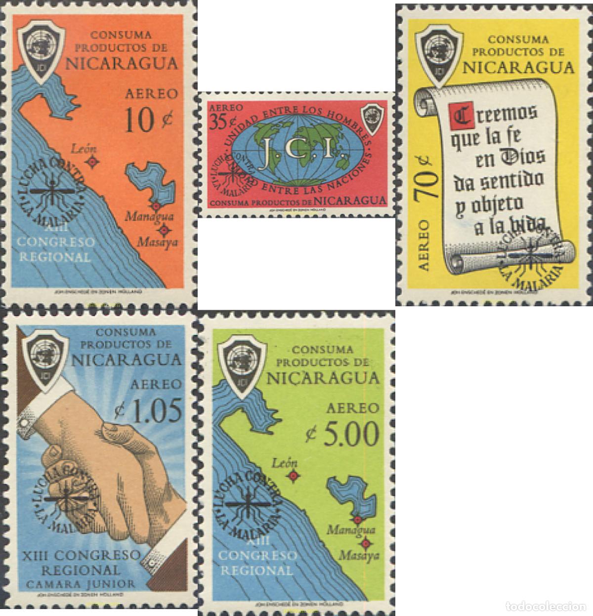 Sellos: 29408 MNH NICARAGUA 1962 MOSQUITOS