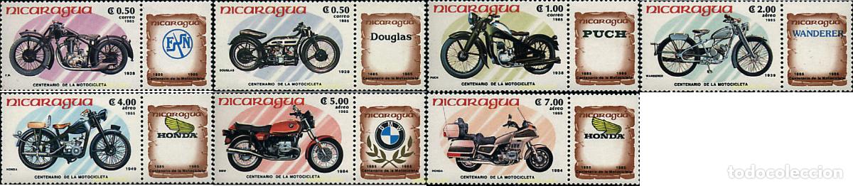 Briefmarken: 44853 MNH NICARAGUA 1985 CENTENARIO DE LA MOTOCICLETA