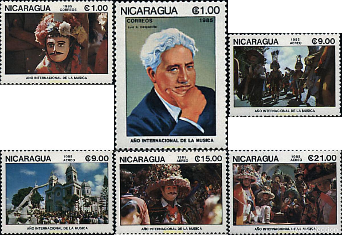 Briefmarken: 228884 MNH NICARAGUA 1985 A&Ntilde;O INTERNACIONAL DE LA MUSICA