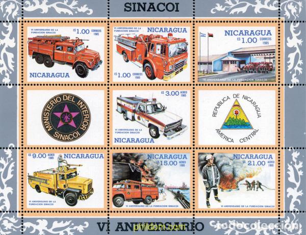 Briefmarken: 11458 MNH NICARAGUA 1985 6 ANIVERSARIO DE LA FUNDACION SINACOI