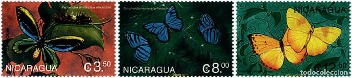Sellos: 77000 MNH NICARAGUA 1999 MARIPOSAS