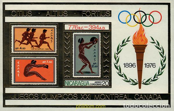 Sellos: 368030 MNH NICARAGUA 1975 21 JUEGOS OLIMPICOS VERANO MONTREAL 1976