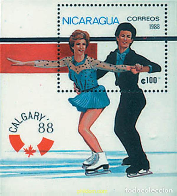 Briefmarken: 71412 MNH NICARAGUA 1988 15 JUEGOS OLIMPICOS INVIERNO CALGARY 1988
