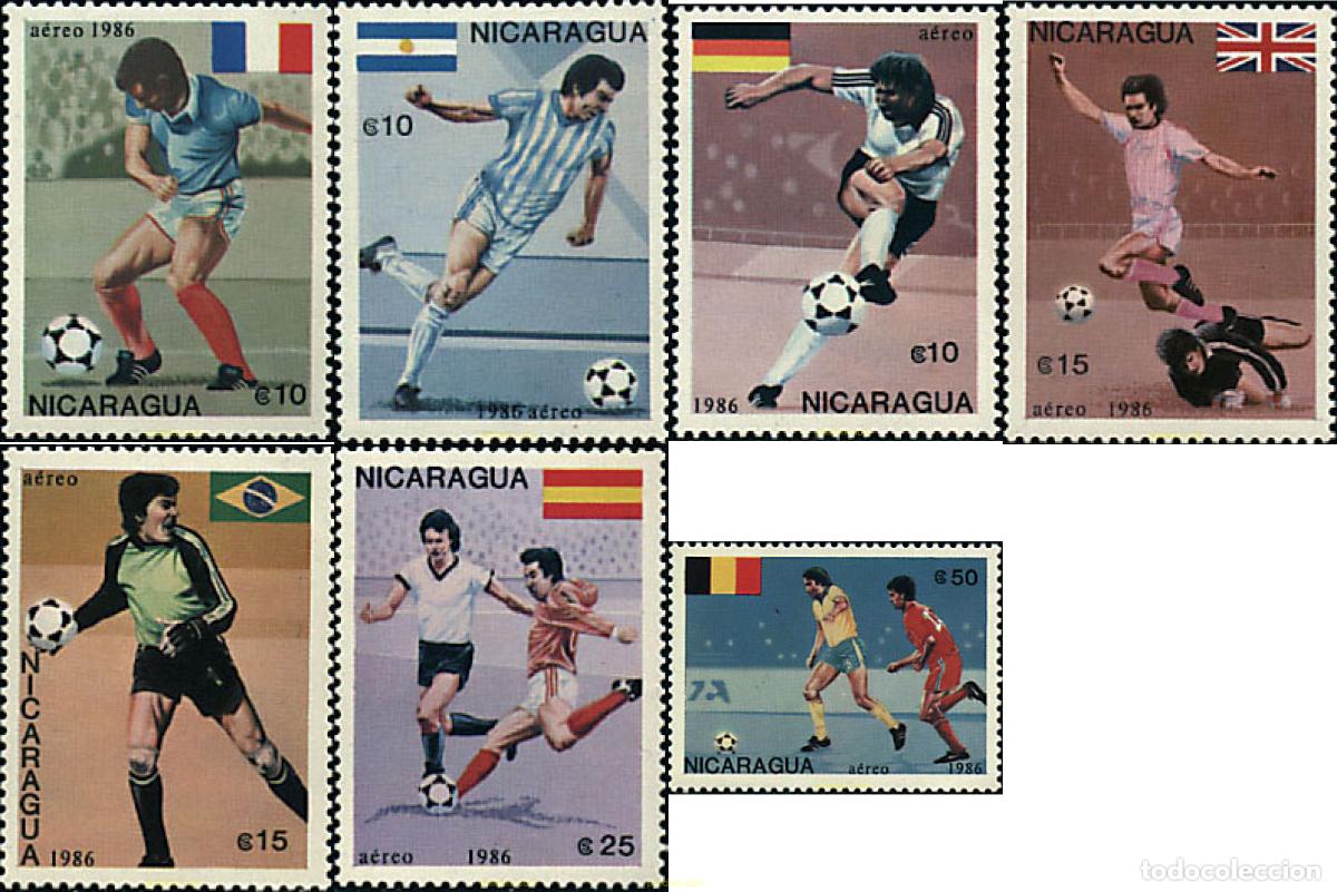 Briefmarken: 75447 MNH NICARAGUA 1986 COPA DEL MUNDO DE FUTBOL. MEXICO-86