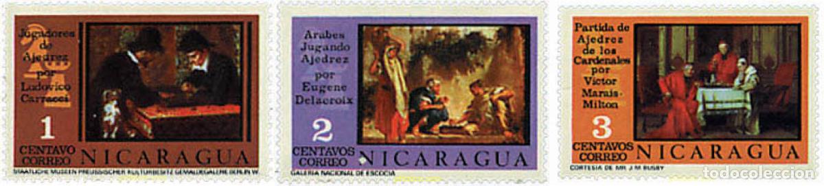 Sellos: 304491 MNH NICARAGUA 1976 AJEDREZ