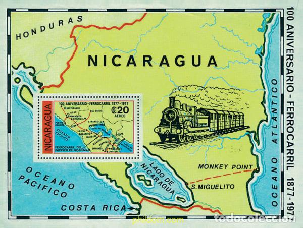 Sellos: 56322 MNH NICARAGUA 1978 CENTENARIO DEL FERROCARRIL