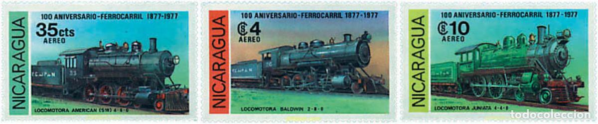 Sellos: 613394 MNH NICARAGUA 1978 CENTENARIO DEL FERROCARRIL