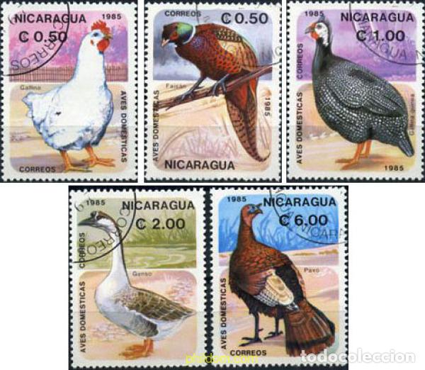 Sellos: 207313 USED NICARAGUA 1985 AVES DOMESTICAS