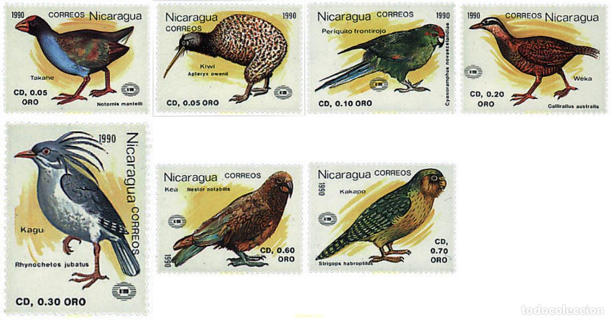 Sellos: 36848 MNH NICARAGUA 1990 NUEVA ZELANDA 90. EXPOSICION FILATELICA