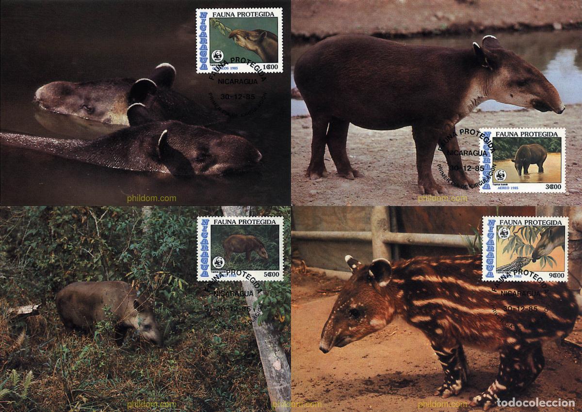 Sellos: 7299 MNH NICARAGUA 1985 TAPIR CENTROAMERICANO