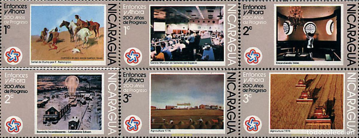 Sellos: 304492 MNH NICARAGUA 1976 BICENTENARIO DE LA INDEPENDENCIA DE LOS ESTADOS UNIDOS