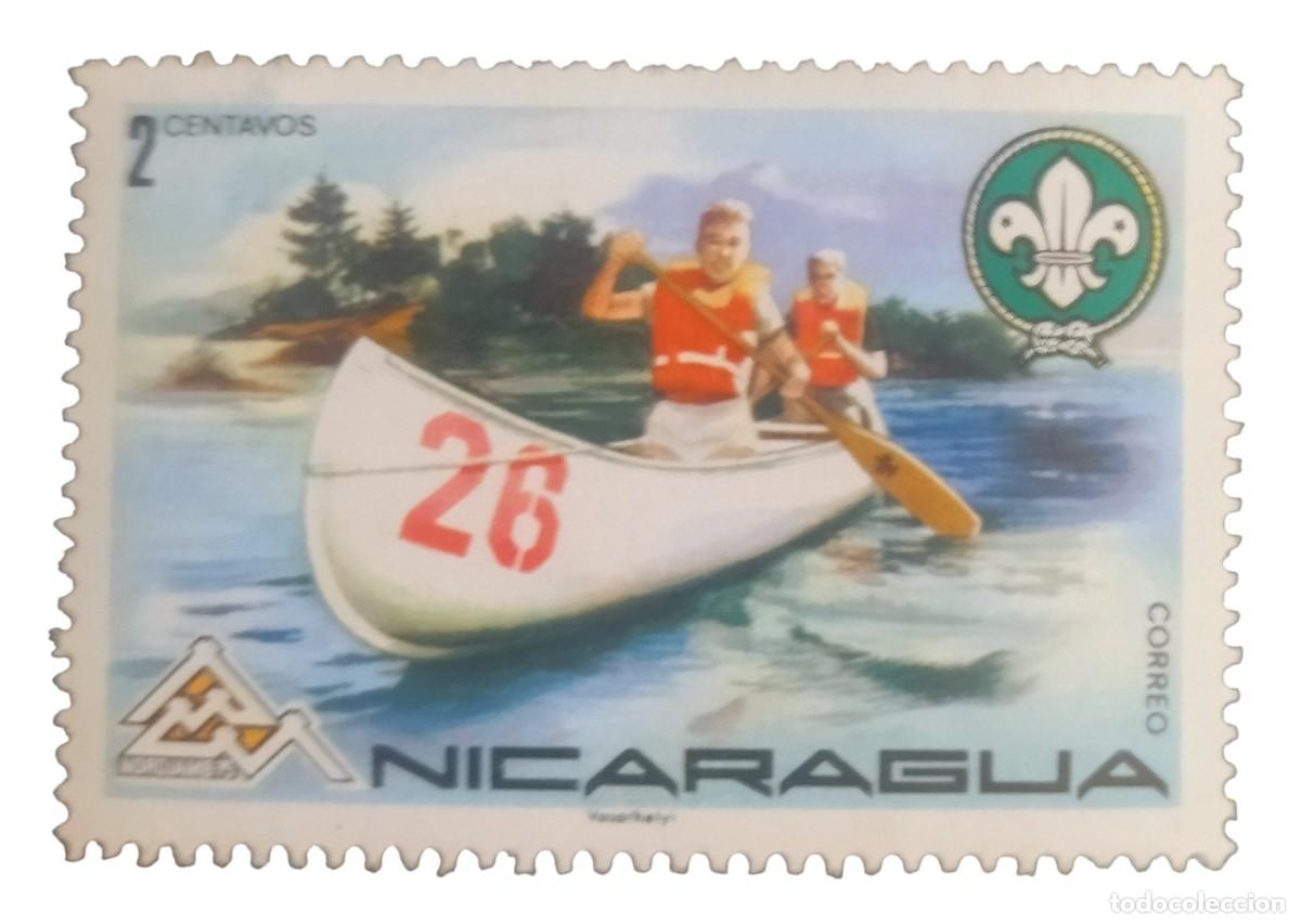 Sellos: NICARAGUA 1975 14&ordf; Encuentro mundial scout. Lillehammer. NUEVO - MNH **