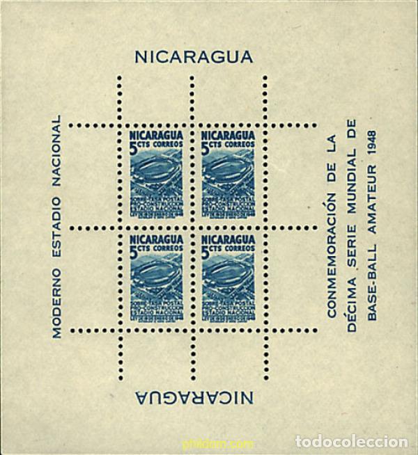 Stamps: 48378 MNH NICARAGUA 1949 A BENEFICIO DEL ESTADIO NACIONAL