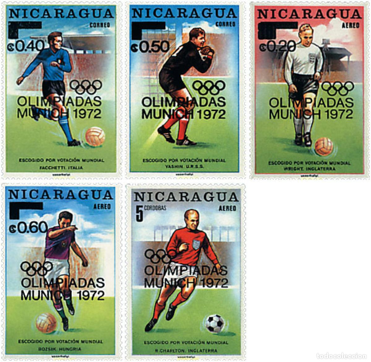 Stamps: 93447 MNH NICARAGUA 1972 20 JUEGOS OLIMPICOS VERANO MUNICH 1972