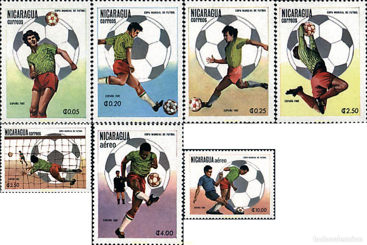 Briefmarken: 46630 MNH NICARAGUA 1982 COPA DEL MUNDO DE FUTBOL. ESPA&Ntilde;A-82