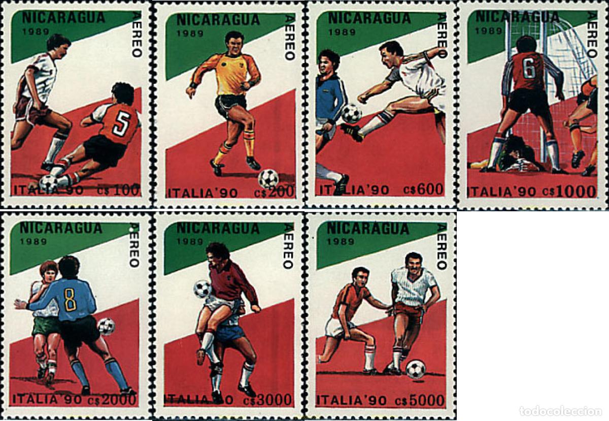 Sellos: 68429 MNH NICARAGUA 1989 COPA DEL MUNDO DE FUTBOL. ITALIA-90