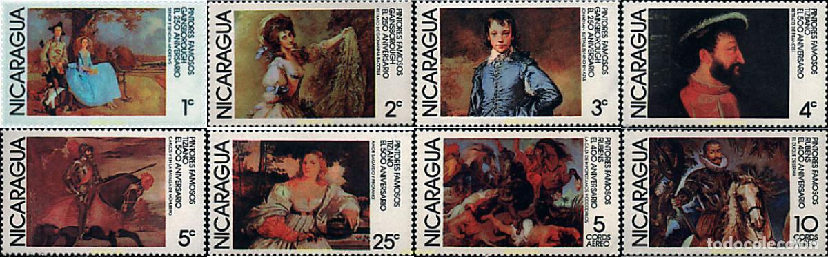 Briefmarken: 46628 MNH NICARAGUA 1978 ANIVERSARIOS DE PINTORES CELEBRES