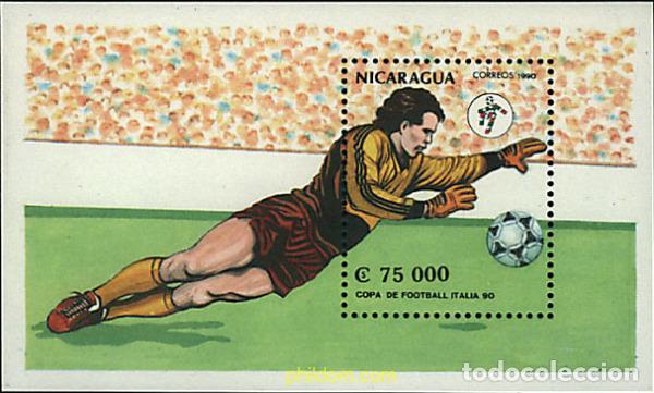 Sellos: 68435 MNH NICARAGUA 1990 COPA DEL MUNDO DE FUTBOL. ITALIA-90