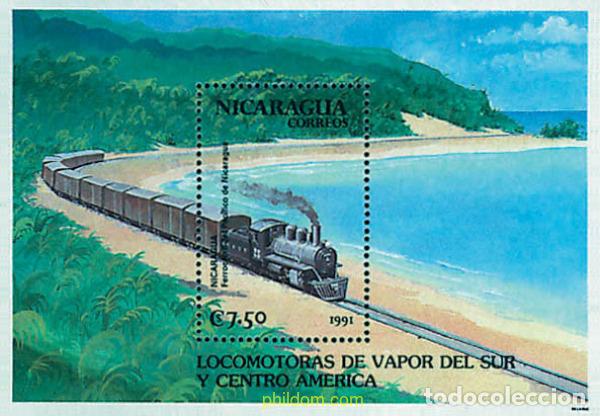 Sellos: 347761 MNH NICARAGUA 1991 TRENES SUR Y CENTROAMERICANOS