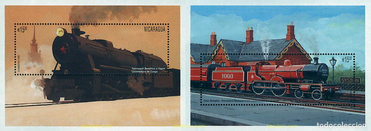 Sellos: 347774 MNH NICARAGUA 1996 LOCOMOTORAS DEL MUNDO