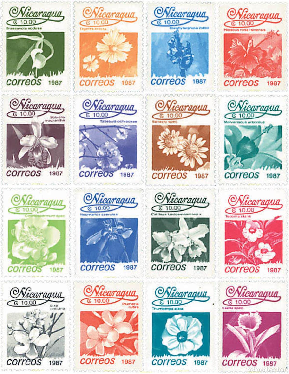 Sellos: 96267 MNH NICARAGUA 1987 FLORES REGIONALES