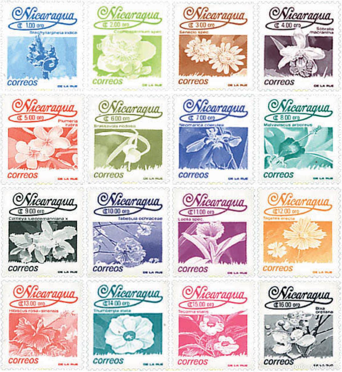 Sellos: 96268 MNH NICARAGUA 1991 FLORES