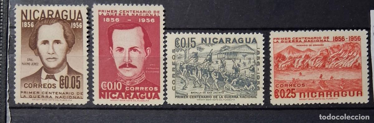 Sellos: NICARAGUA, 1956, CAT.YT. 792/795.