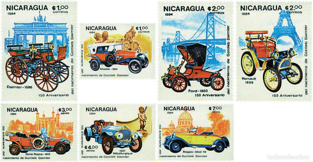 Sellos: 46217 MNH NICARAGUA 1984 150 ANIVERSARIO DE DAIMLER