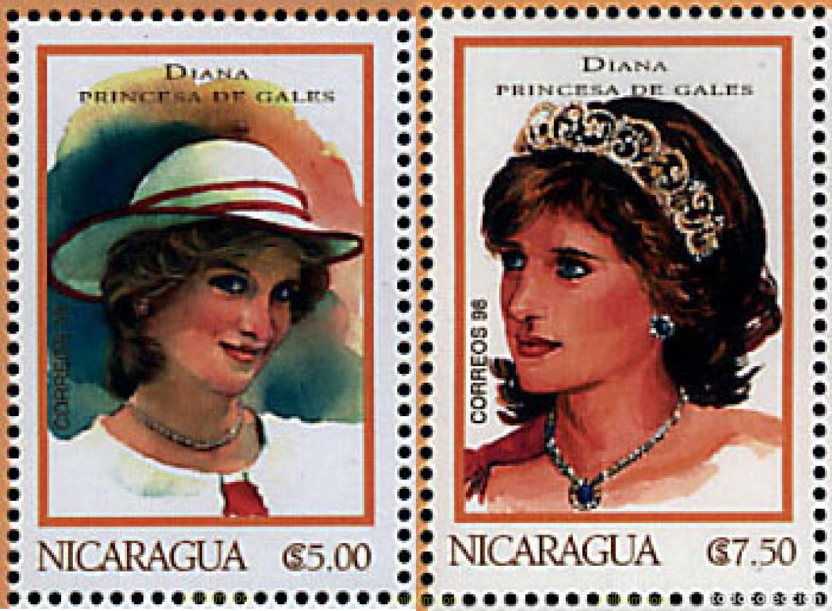 Sellos: 347787 MNH NICARAGUA 1999 ANIVERSARIO DE LA MUERTE DE LA PRINCESA DIANA