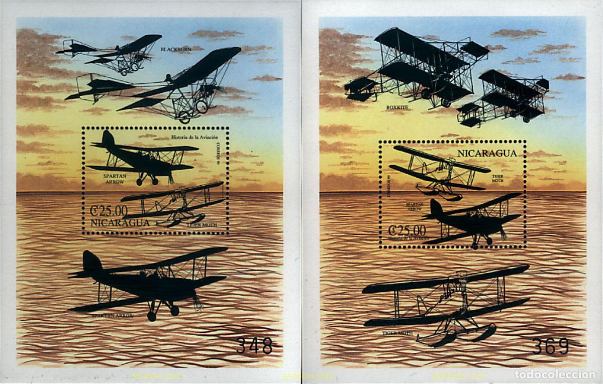 Sellos: 87164 MNH NICARAGUA 2000 HISTORIA DE LA AVIACION