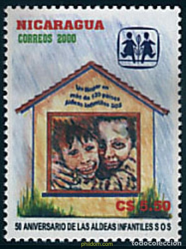 Sellos: 142905 MNH NICARAGUA 2001 50 ANIVERSARIO DE LAS ALDEAS INFANTILES SOS