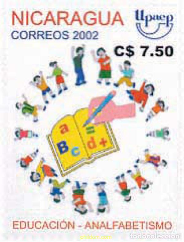 Sellos: 115233 MNH NICARAGUA 2002 AMERICA-UPAEP 2002 - EDUCACION Y ANALFABETISMO