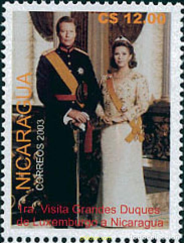Sellos: 142904 MNH NICARAGUA 2003 VISITA DE LOS DUQUES DE LUXEMBURGO