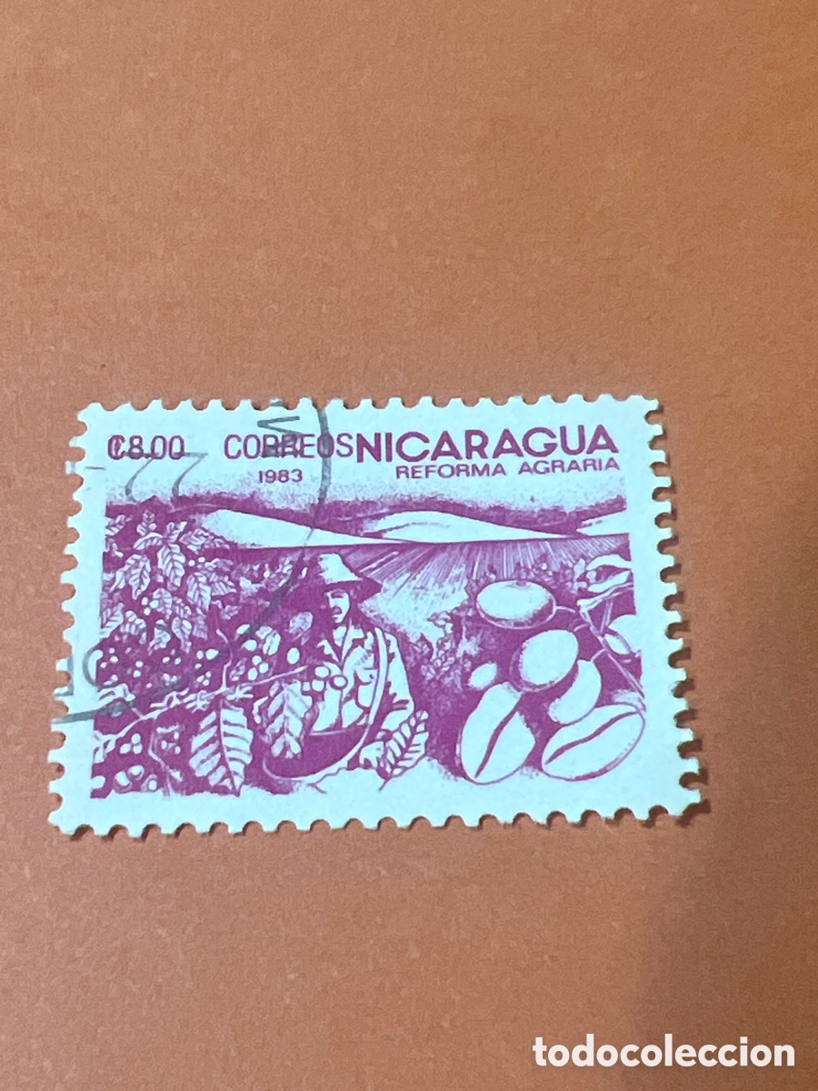 Sellos: S32. NICARAGUA 1983 - REFORMA AGRARIA, CAF&Eacute;