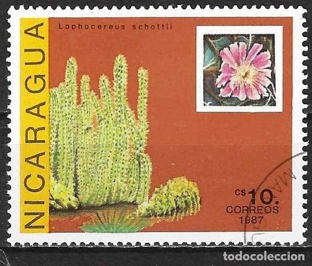 Sellos: Nicaragua 1987 - Mi 2800 - YT 1479 - Flores : Cactus